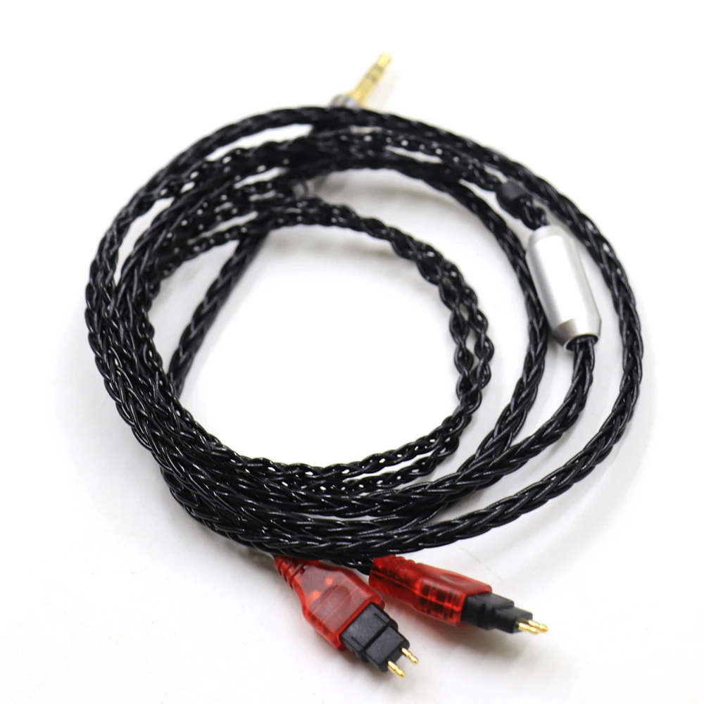 Cable de auriculares chapado en plata equilibrado de 8 núcleos para Sennheiser HD580 HD600 HD650 HDxxx HD660S HD58x HD6xx
