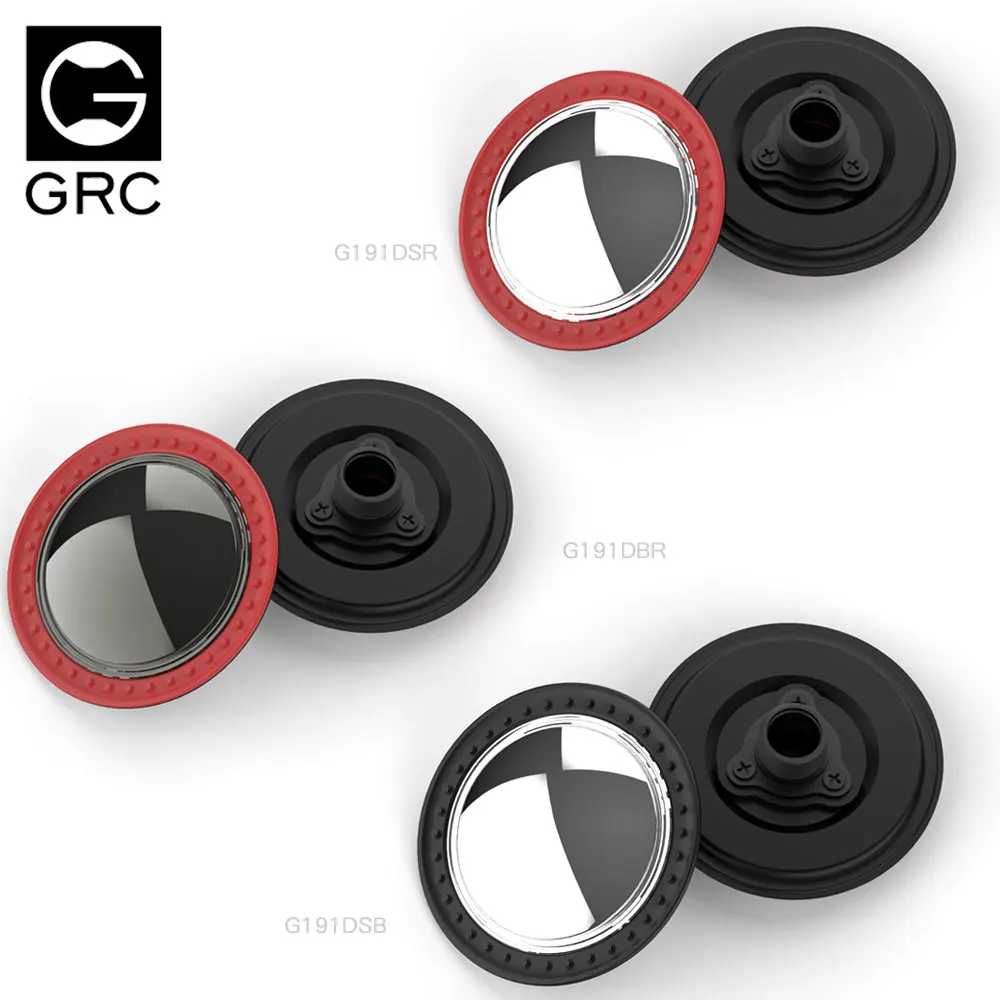 GRC wheel hub decorative cover 1.9 inch retro D style electroplated pancake wheel simulation climbing clip tire wheel hub cover