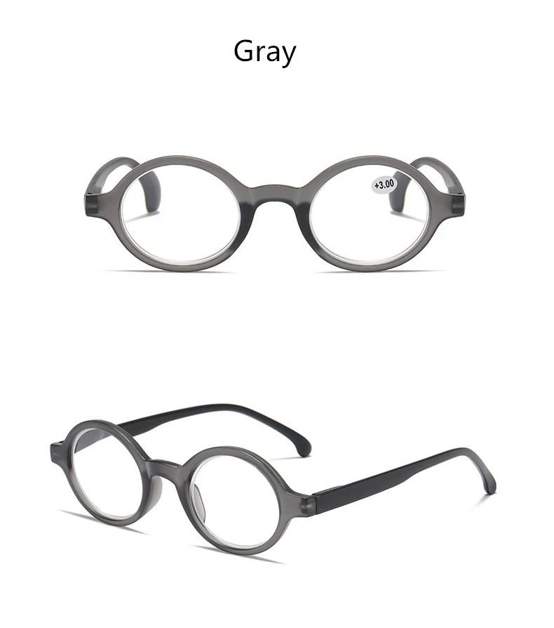 Sighttoo Vintage-Lesebrille mit rundem Rahmen für Damen, leichte Brille für Herren, Dioptrien +1+1,5+2+2,5 – Detail 8