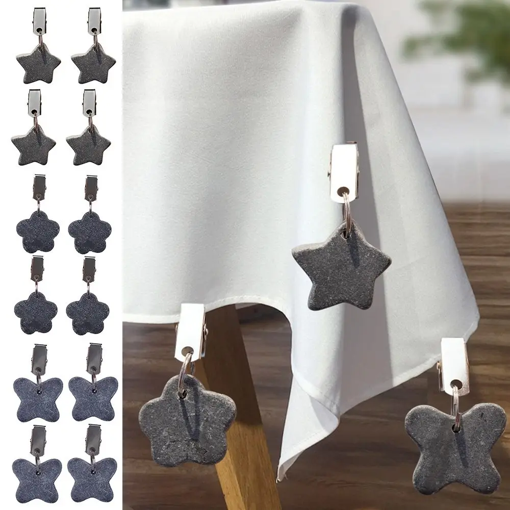 4pcs Metal Tablecloth Clip New Hanging Windproof DIY Hanging Cloth Butterfly-Shaped Tablecloth Pendants Wedding