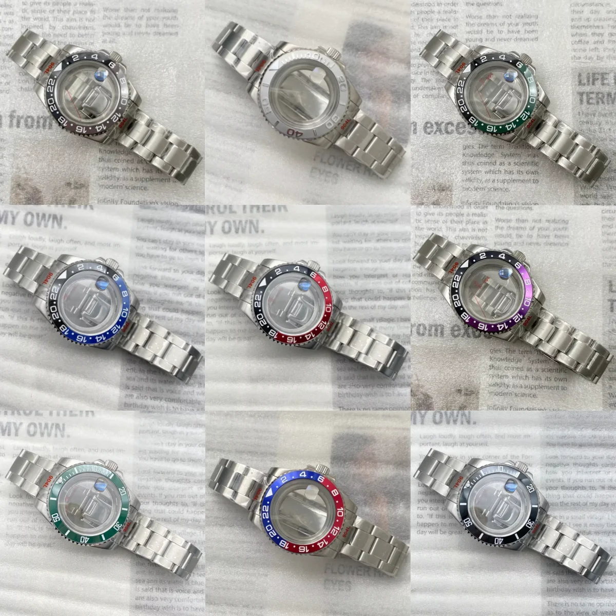 

40MM Watch Case Kit NH35 Watch Case Mechanical Case for 8215/GD2813/GD3804/NH35/35A 36 Movement for 28.5-29MM Dial Watches Parts