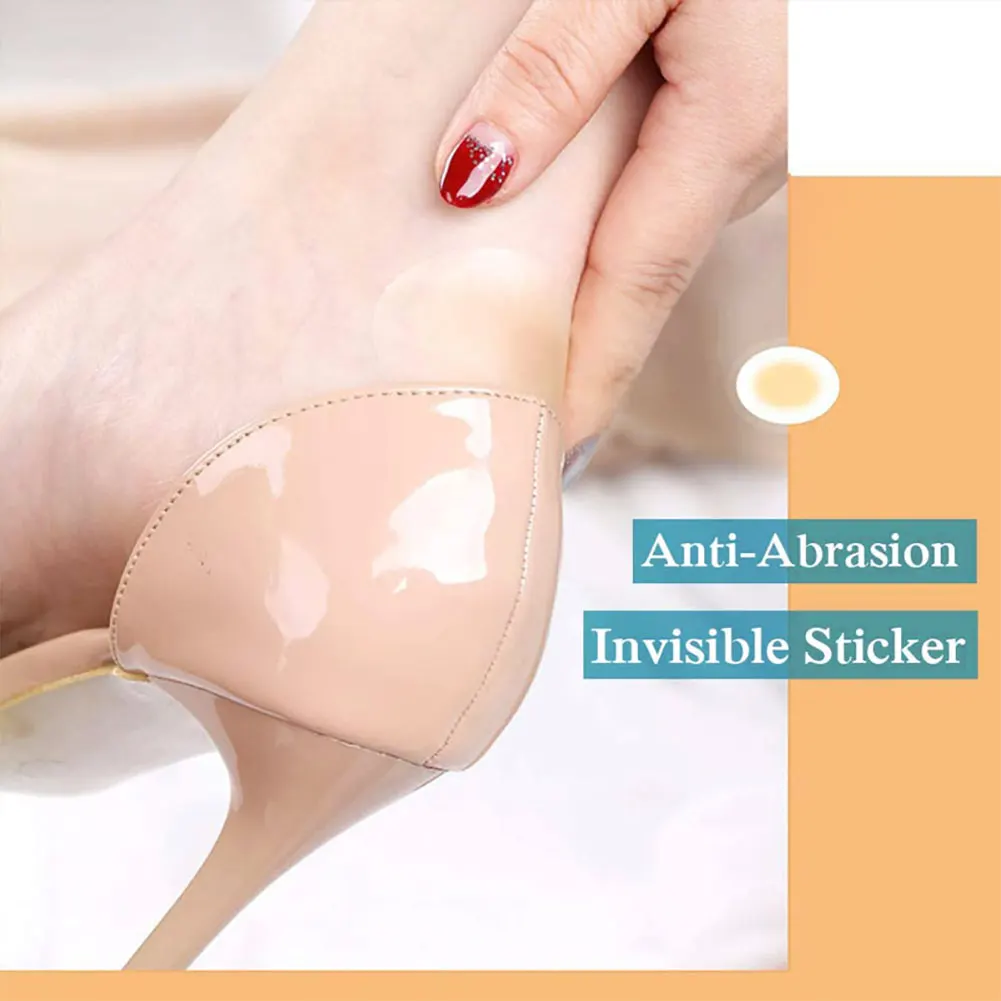 Bantalan bantal hak Anti Slip, 20/10 buah sisipan Non-Slip hidrogel tempelan kaki Oval stiker Hak Wanita Pria pelindung perawatan tumit