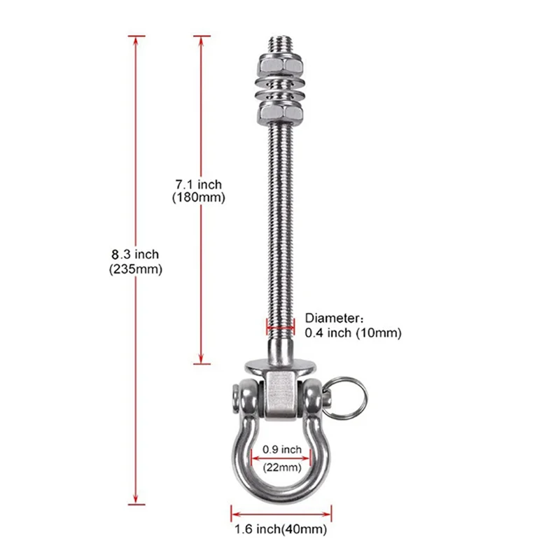 AB42-4X الثقيلة سوينغ هوك أرجوحة اليوغا الرمل هوك كرسي معلق اكسسوارات لملعب الشرفة أرجوحة اليوغا #6