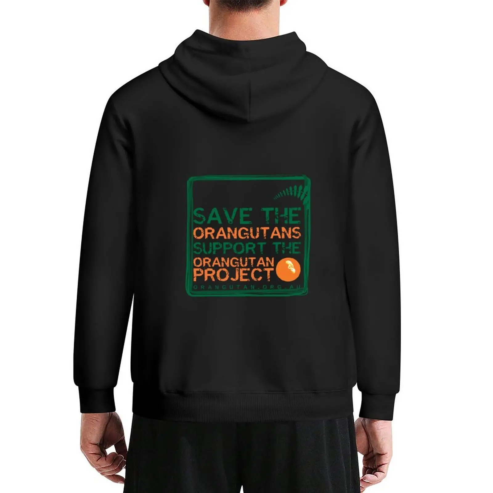

Save the Orangutans Hoodie graphic t shirts men winter clothes japanese style hooded shirt hoodie streetwear
