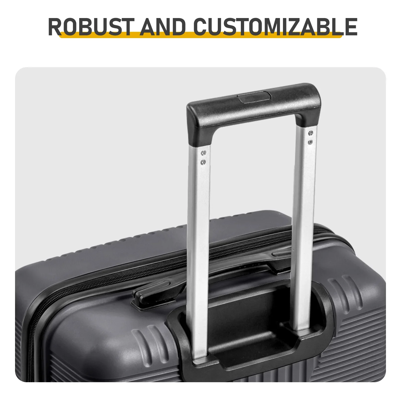 

Non-TSA customs lock single 28-inch PP trolley case 28in PP dark gray