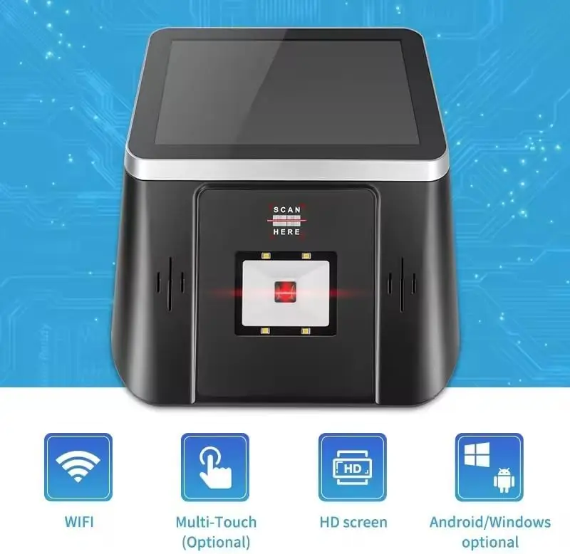 8 Inch Price Checker Barcode Scanner, 1D/2D Reader, HD Touch Screen, WiFi, RJ45 LAN Supported, Convenient Wall Mounted·Hot Sale