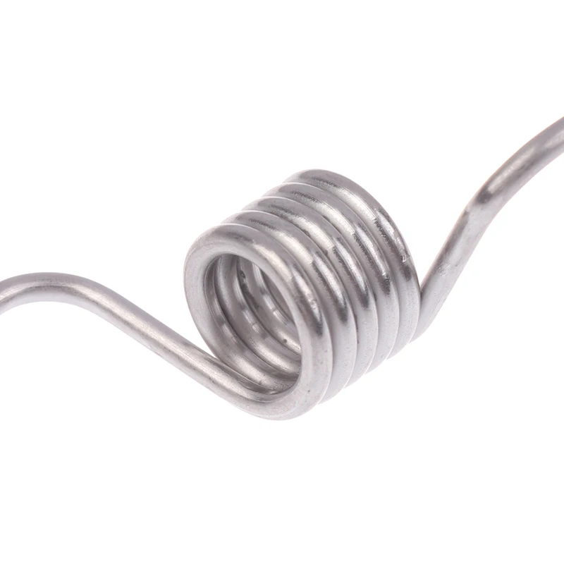 2Pcs Silver Refrigerator Divider Door Hinge Spring Accessories Baffle Strong Stainless Steel Refrigerator Door Torsion Springs