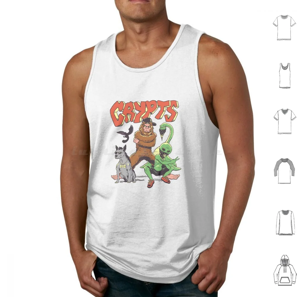 West Side Crypts Tank Tops Print Cotton Crypt Crypts Cryptozoology Halloween Horror Animal Animals Cool Kraken