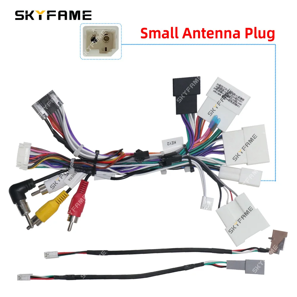 Adaptor Harness kabel mobil Raise, kabel daya Android Box Canbus untuk Toyota Corolla Camry Hilux Sienna Tacoma Innova RZ-FT01