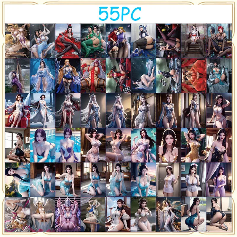 

Anime Goddess Story DIY ACG Angewomon Tifa Lockhart Ayane Tina Sexy Boy Game Toys Collectible Cards Christmas Birthday Gifts