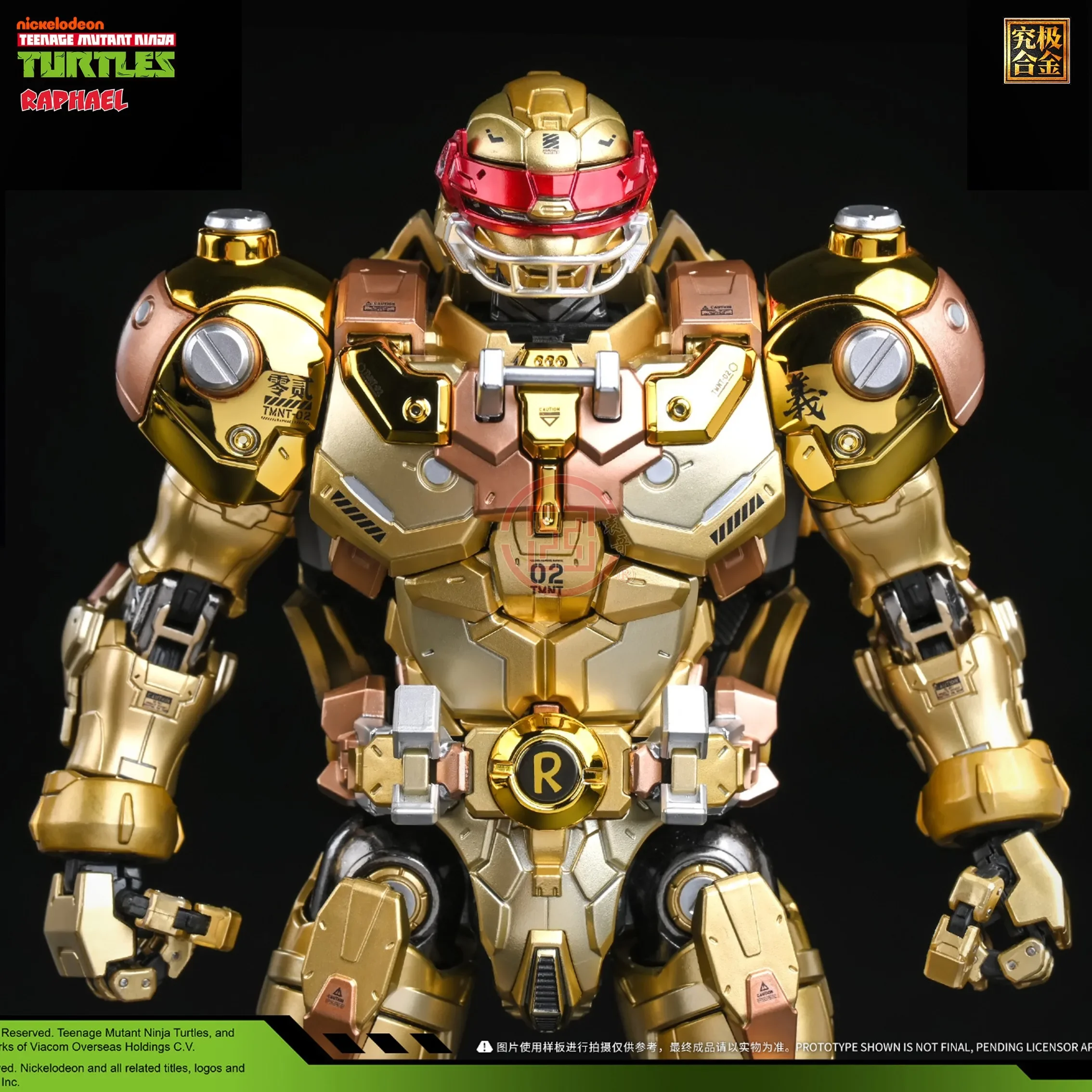 Limited Gold Edition HEATBOYS Teenage Mutant Ninja Turtles Raphael HB0086 Alloy Action Figure Mecha Statue Model Toy Xmas Gifts