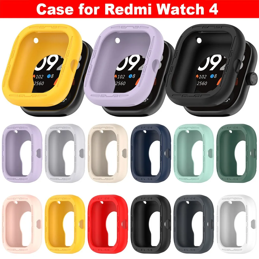 Silicone Case Protective Cover Shell for Redmi Watch 4 3 2 Lite / Redmi Watch 3 Active