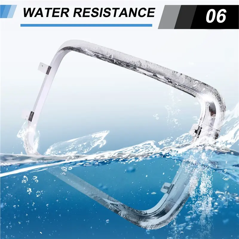 A20K-Fit For BMW 5-Series E34 1994-1995 Front Grille Trim Moulding Parts- Chrome Finish 51138148725& 51138148726 Fitments - view 3