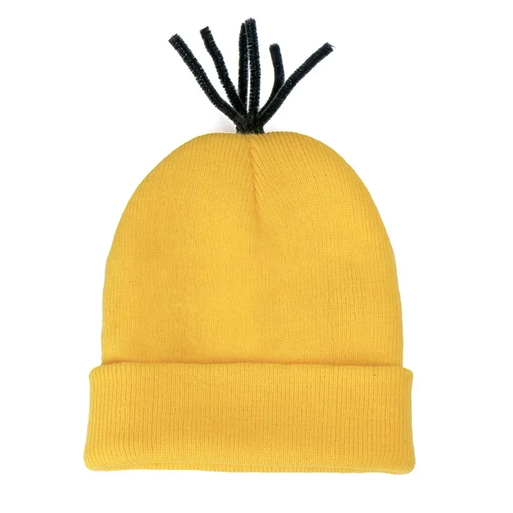 작은 노란색 남자 코스프레 나쁜 남자 의상 영화 만화 재미 있은 드레스 마법의 도둑 아빠 회색 줄무늬 스카프 할로윈 파티