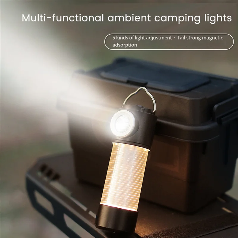 SYW-Multi-Function Camping Light Portable Outdoor Camping Lantern With Magnet Emergency Light Hanging Tent Light Easy Install