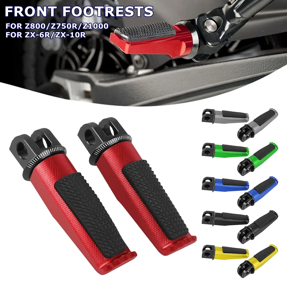 لكاواساكي Z800 13-16 Z750R 11-12 Z1000 10-20 ZX-6R 03-20 ZX-10R 04-10 الجبهة القدم الوتد دواسة مسند القدمين Z 800 750R 1000 ZX 6R 10R