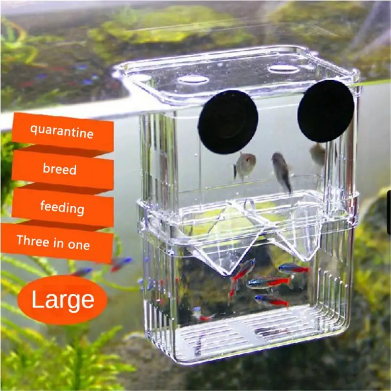 Bucket Fish Box High Transparency Does Not Take Up Space Home Supplies Double Hatching Box Juvenile Fish Reproduction Breeder