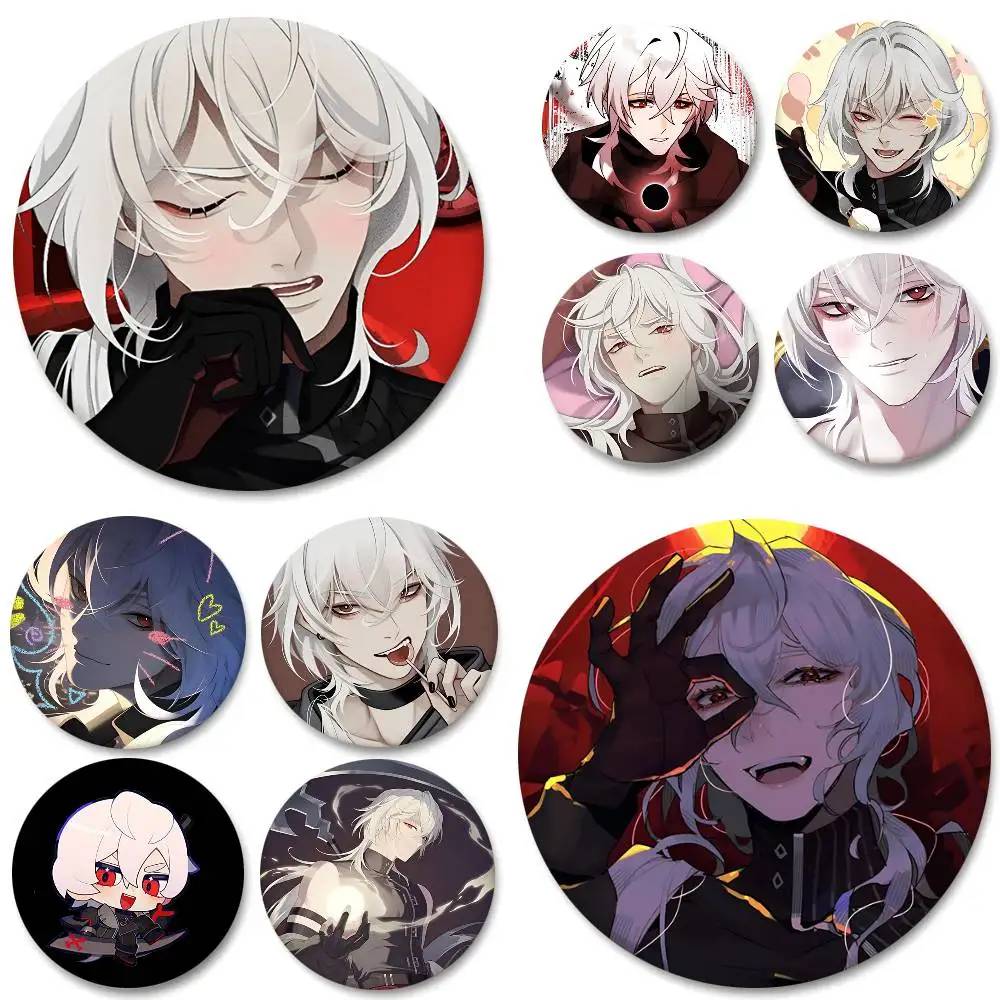 Anime A Date With Death Rundes Abzeichen, kreative Brosche, Kleidung, Rucksack, Zubehör, Anstecknadel