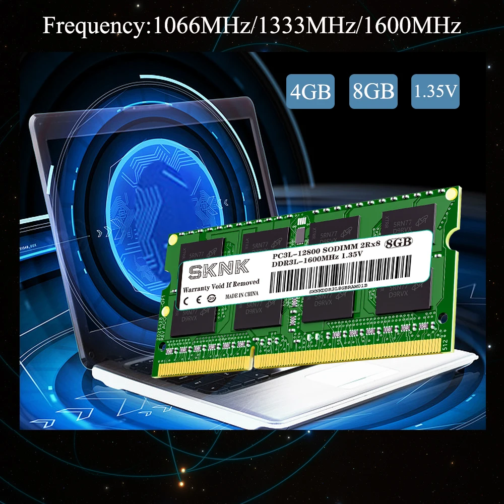 Imagem -05 - Memória Ddr3l 8gb 4gb 1066mhz 1333mhz 1600mhz 1866mhz Pc312800 Pc3-10600 Pc38500 Sodimm Notebook Ddr3l Laptop Ram