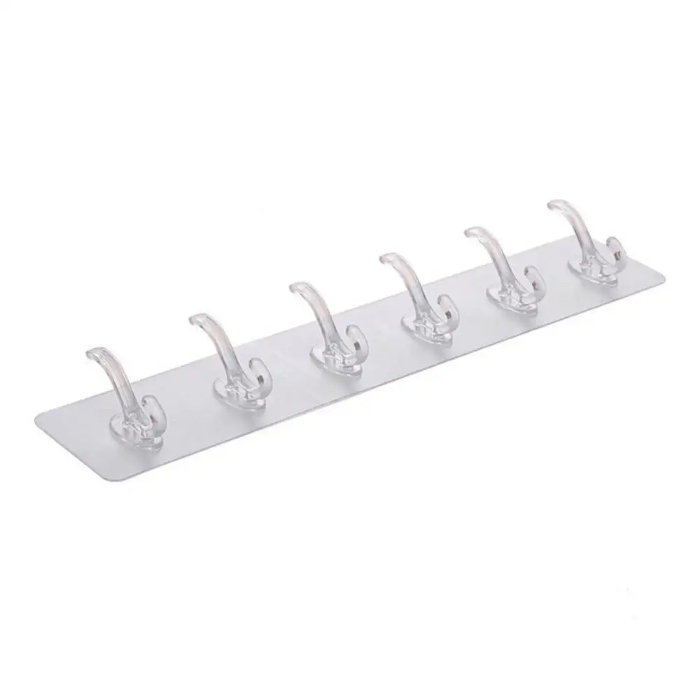 Coat Rack Strong Versatile Functional Sleek Stylish Efficient Transparent Adhesive Coat Rack For Bathroom Organization Organizer