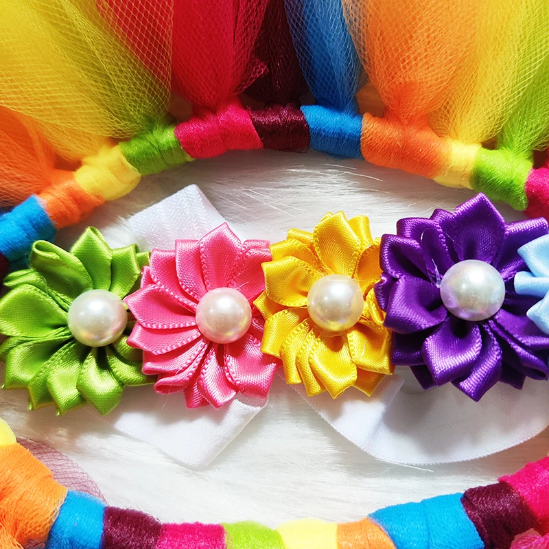 Rainbow Baby Tutu & Headband Set – Perfect Photography Prop for Special Occasions, Soft Polyamide Material, Ideal Gift, Ages 0-3 image 4