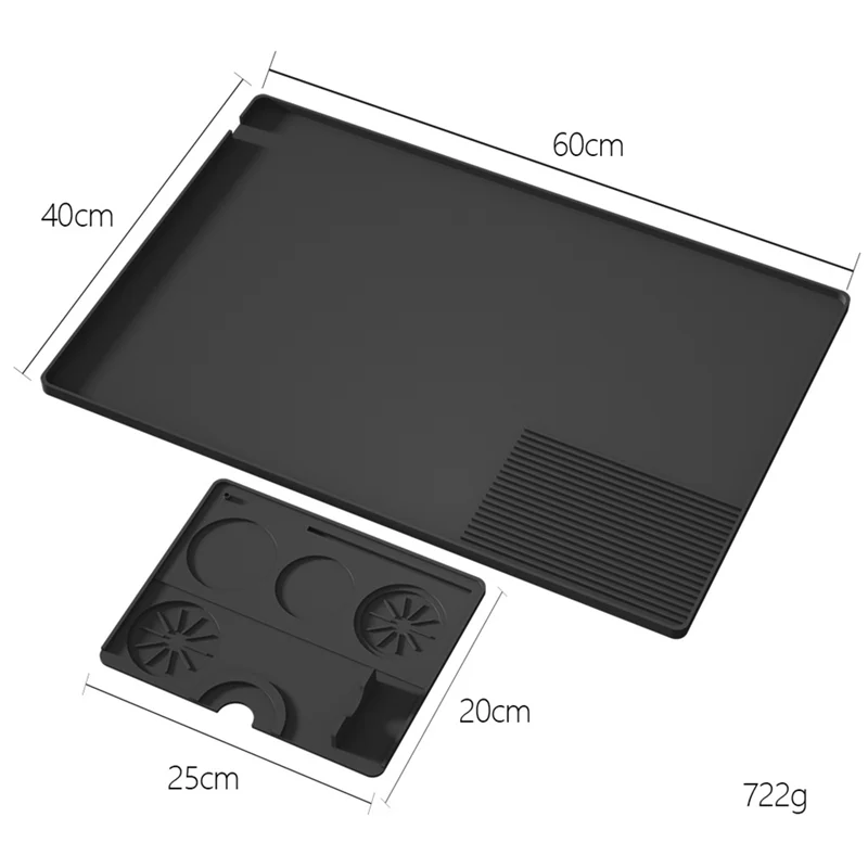 ABZV-For タンパーカップ対応シリコンコーヒーマット エスプレッソマシン用、コーヒーメーカーポットの下に置く、キッチンバーに最適