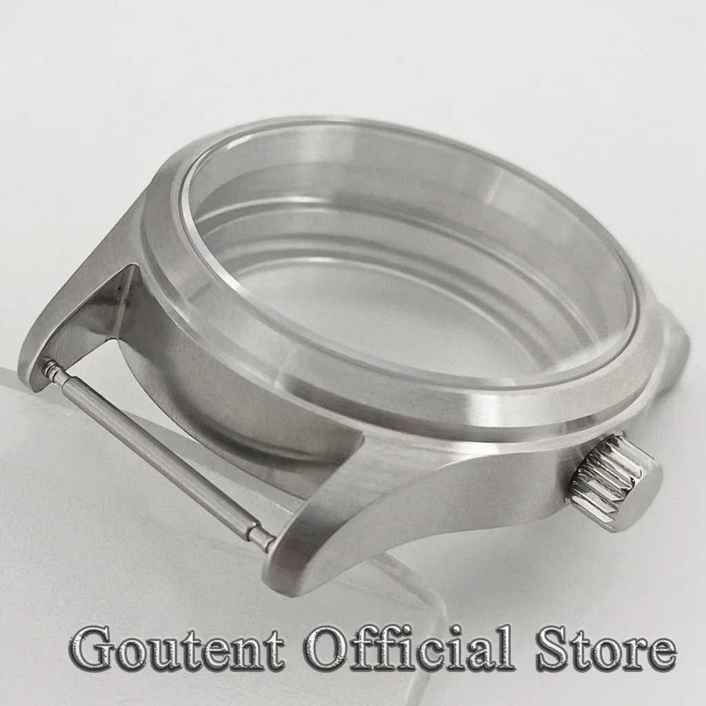 Goutent 36mm 39mm Silver Watch Case Sapphire Crystal For ETA 2824 PT5000  NH35 NH36  Automatic Movement