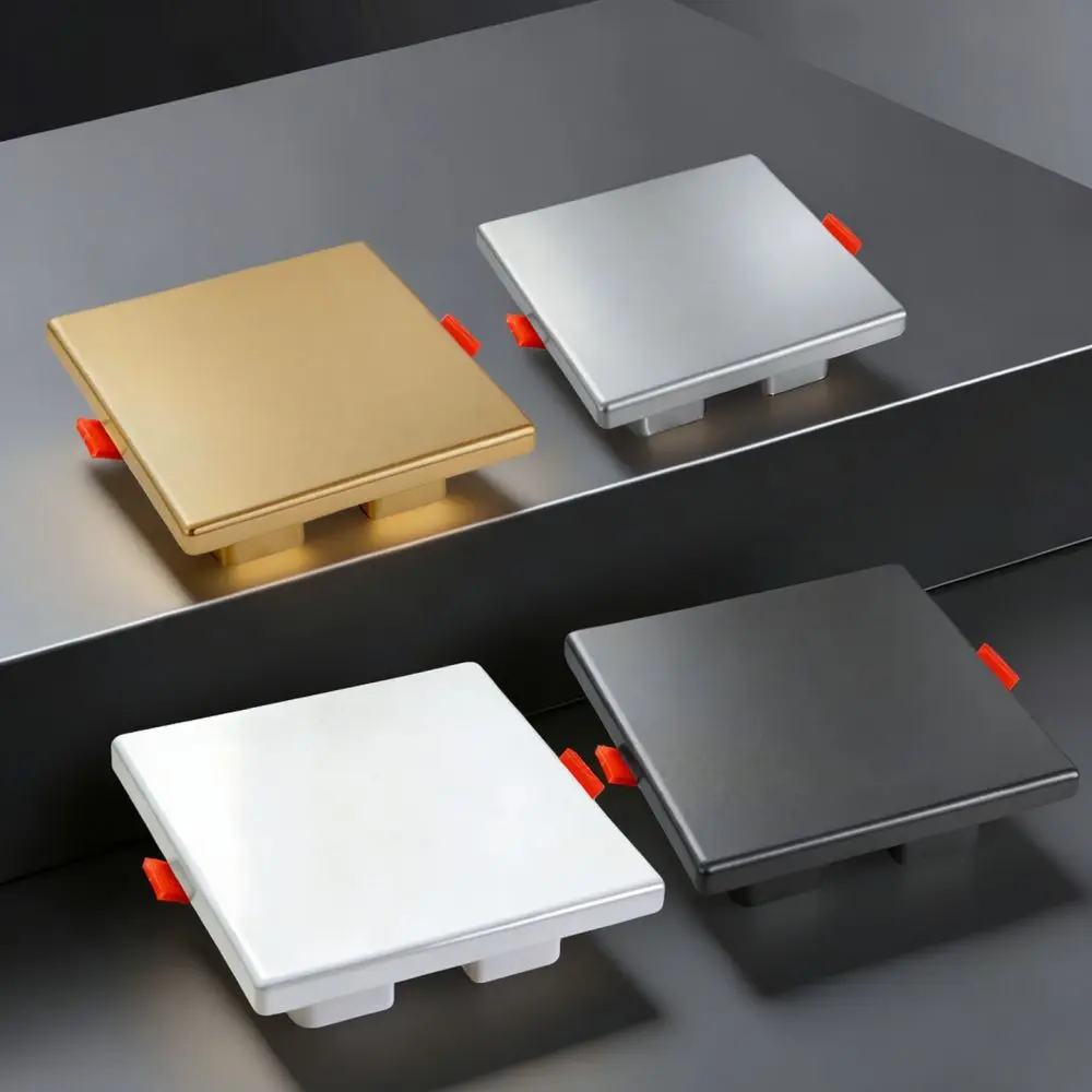 86 Type Decorative Blanking Plate Spring Clip Wall Junction Box Cover Seamless Faceplate Socket Housing Home Hardware