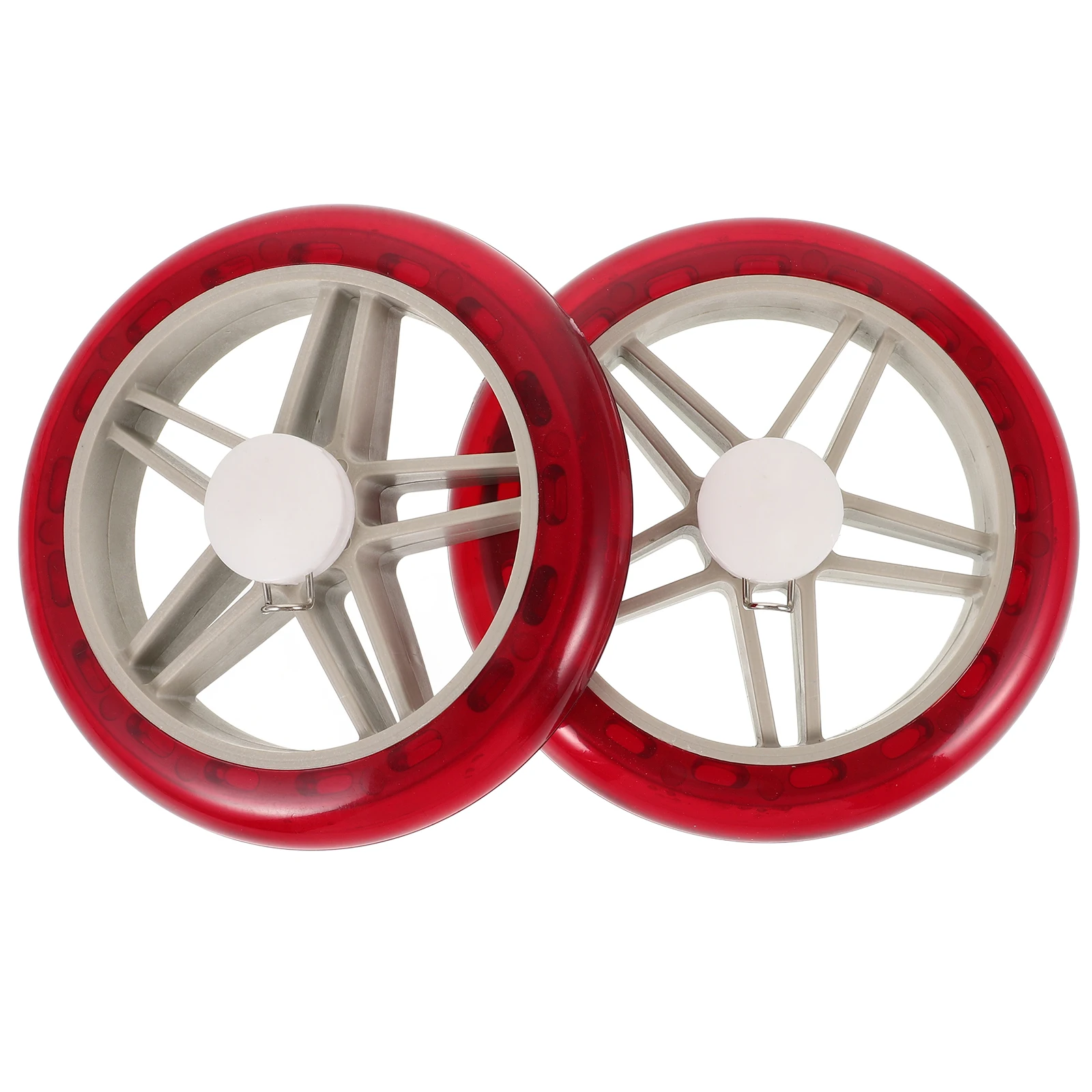 

2 Pcs Shopping Cart Wheels Grocery Utility Carts Replacement Caster for Heavy Duty Fold