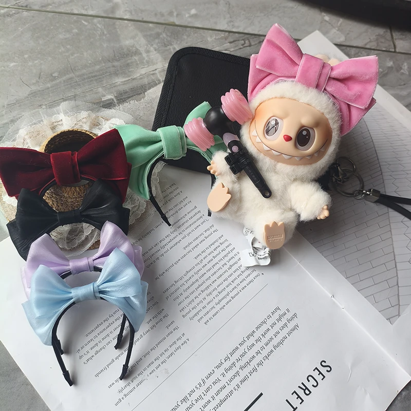 For/Color Original Labubu Clothing Accessories Cute Headwear Lisa Jennie Jisoo Concert Support Stick  Fixed Luminous Bracelet