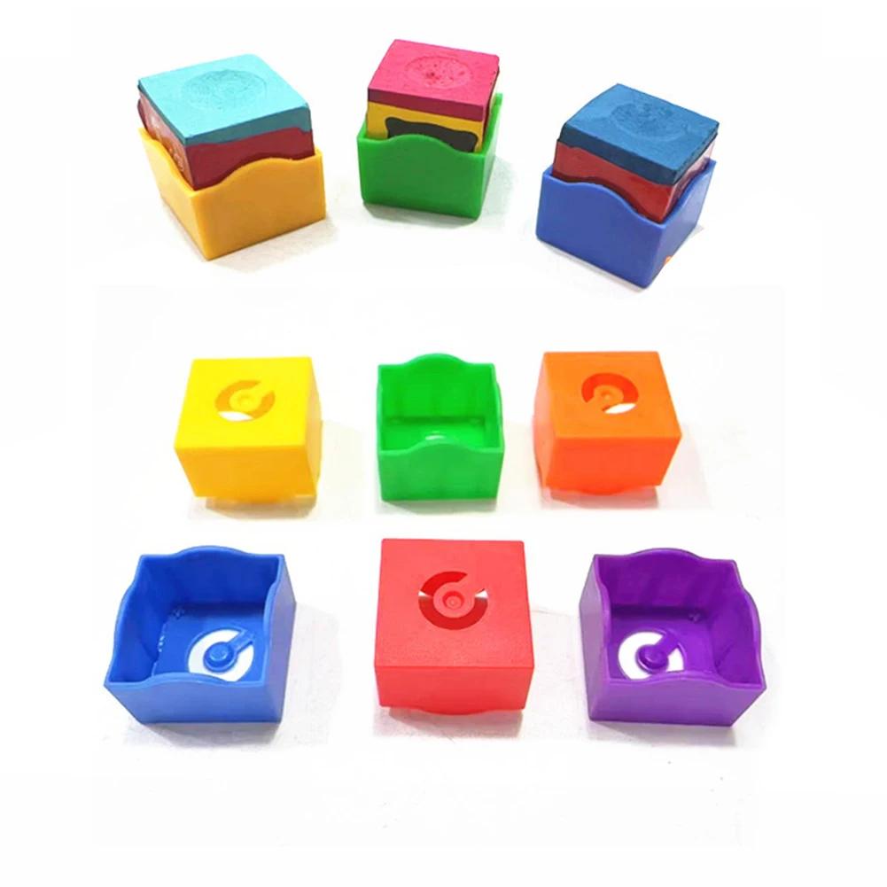 

Snooker Billiard Chalks Pool Cue Stick Billiard No-Slip Chalk Indoor Sport Accessories High-End 6 Colors Chocolate Cases