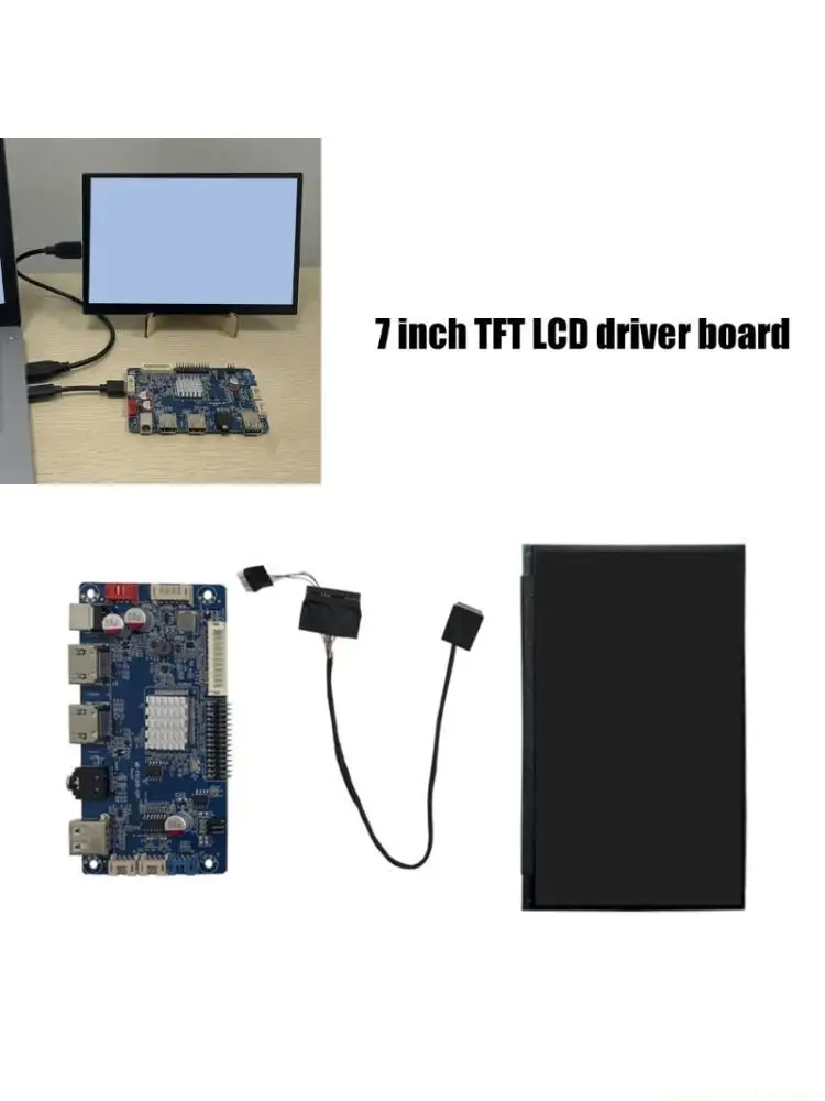 7inch TFT LCD Display Touchable Screen FL5893 Drive Communication Full Color FL5893 Screen Driver Board Replacement