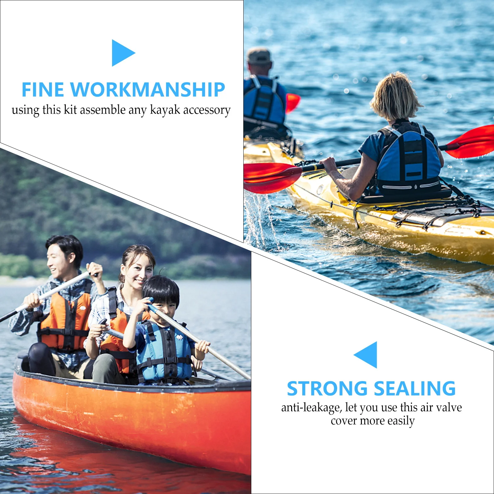 

Leakproof Air Case 2pcs Valve Cover for Inflatable Kayak Boat PVC Adapter Cap Durable Marine Accessory Blow Up Paddleboard Use