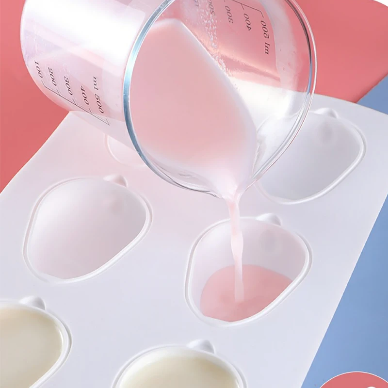 3D Rabbit Silicone Soap Mold DIY Candle Mould Cute Cake Pudding Chocolate Dessert Baking Accessories Candle Making Supplies