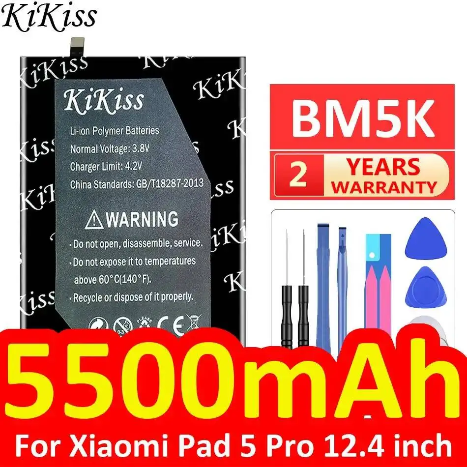 

5500mAh Environmentally Friendly Fast Charging Tablet Battery BM5K For Xiaomi Pad 5 Pro 12.4 Inch