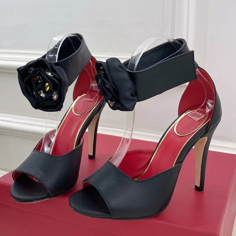 

Блестящие туфли-лодочки со стразами и розами, пикантные туфли-лодочки на шпильке с круглым носком, новые поступления, модные женские туфли на каблуке