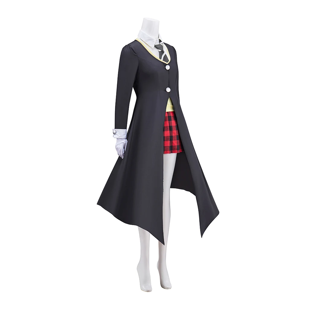 Anime Soul Cos Eater Meister Maka Albarn Cosplay Costume Uniform Death College Outfiits Halloween Party Maka Role Play Outfit view 2