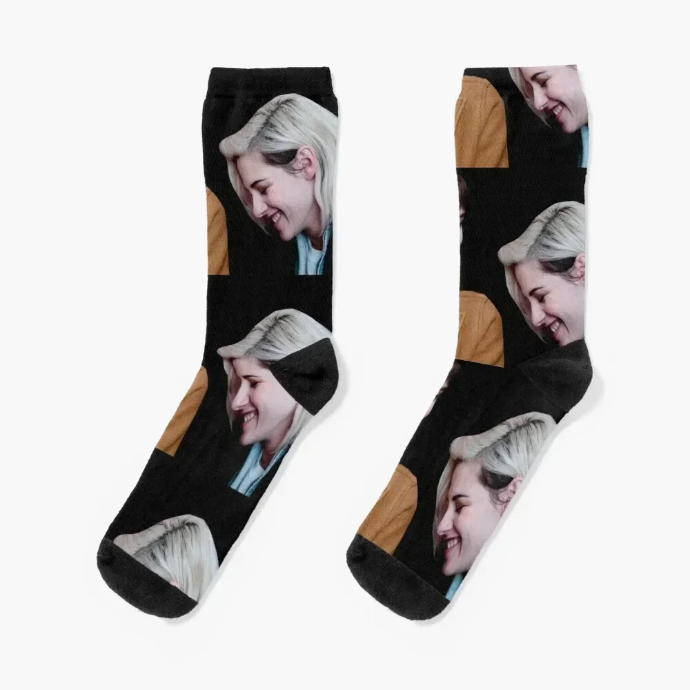 Happiest Season 2020 movie Kristen Stewart Mackenzie Davis Socks floor christmas stocking Heating sock Luxury Woman Socks Men's