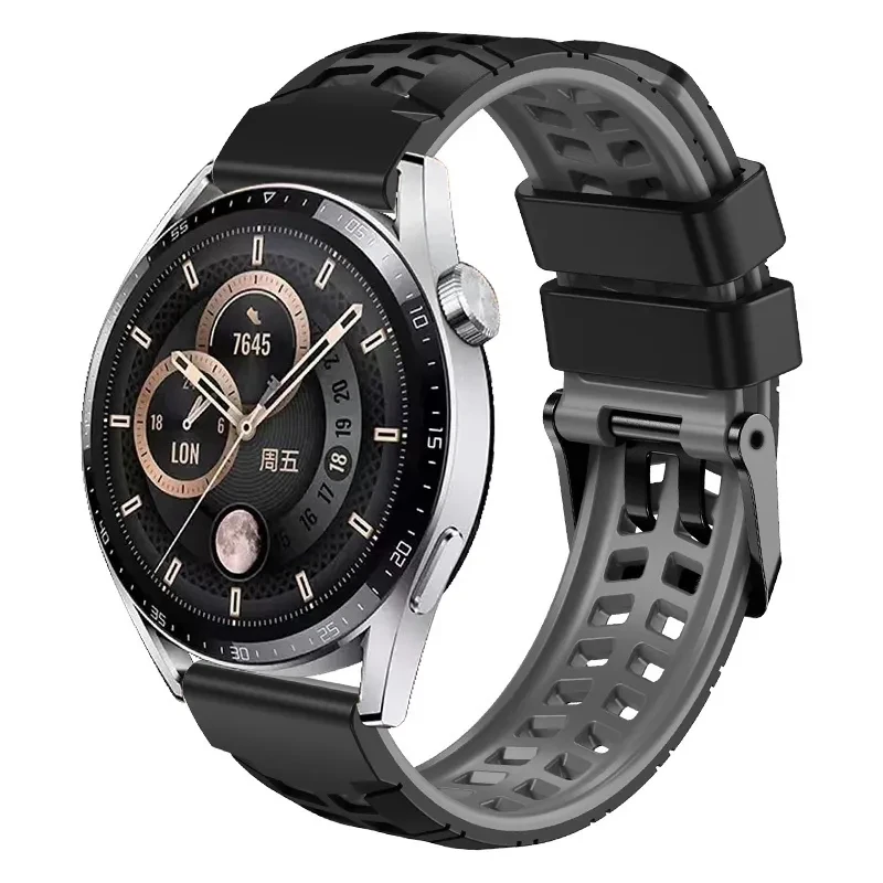 22mm silikonowy pasek do zegarka Huawei 4 Pro Band do zegarka Huawei GT 2 3 GT2 GT3 Pro 46mm opaski zamienne akcesoria