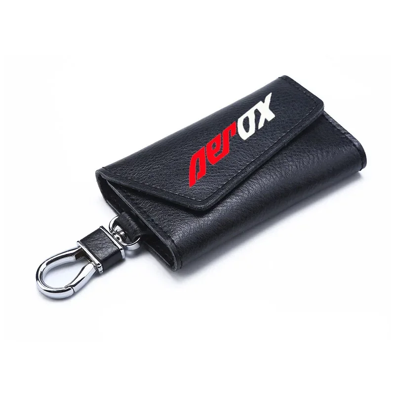 3D cowhide Key key case Holder Chain Collection Keychain for  Aerox155 NVX155 Logo Motorcycle Badge Keyring