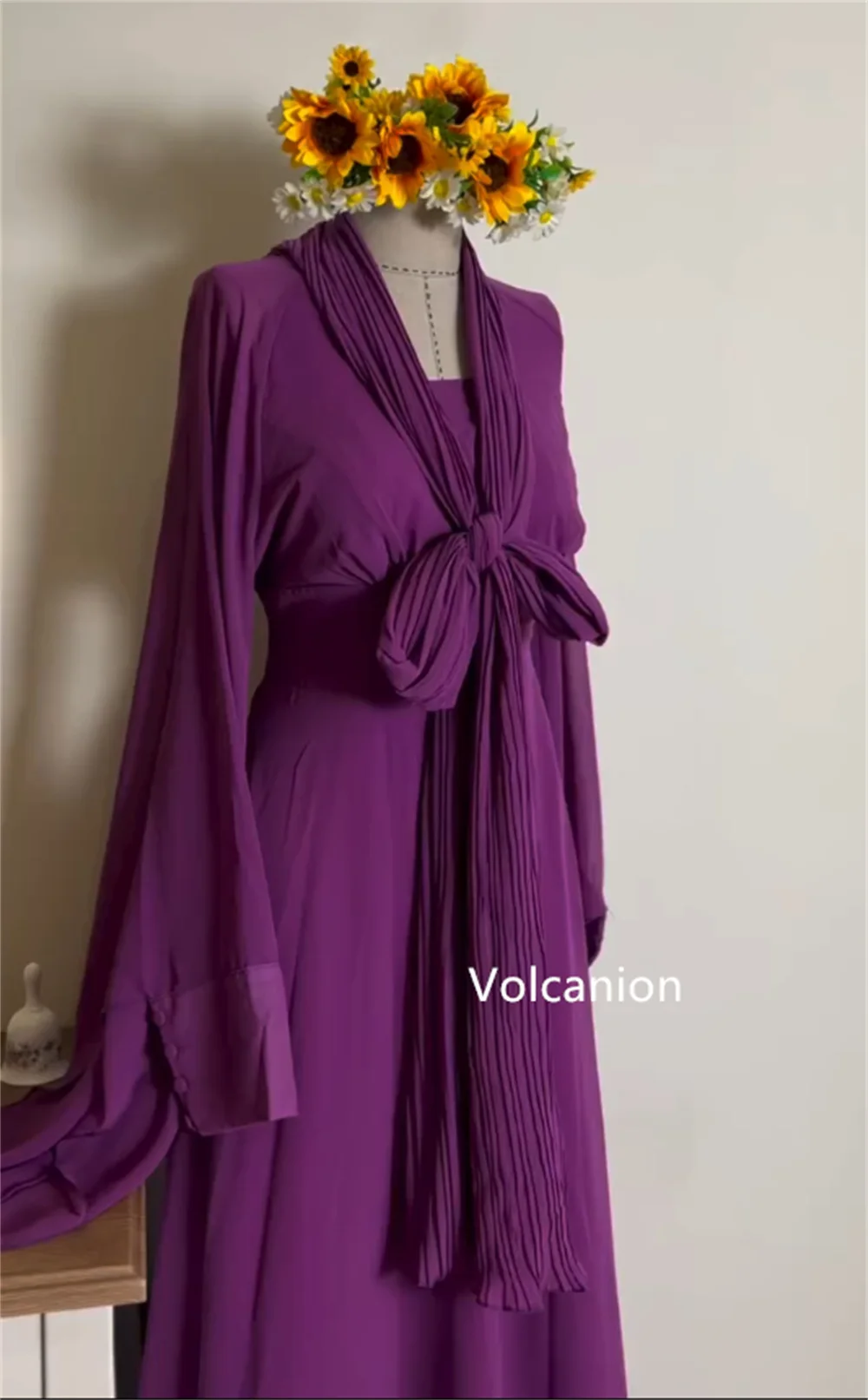 Abiti midi con scollo quadrato a trapezio con bottoni in chiffon personalizzati Abiti midi su misura per occasioni di ballo Eleganti taglie semplici disponibili