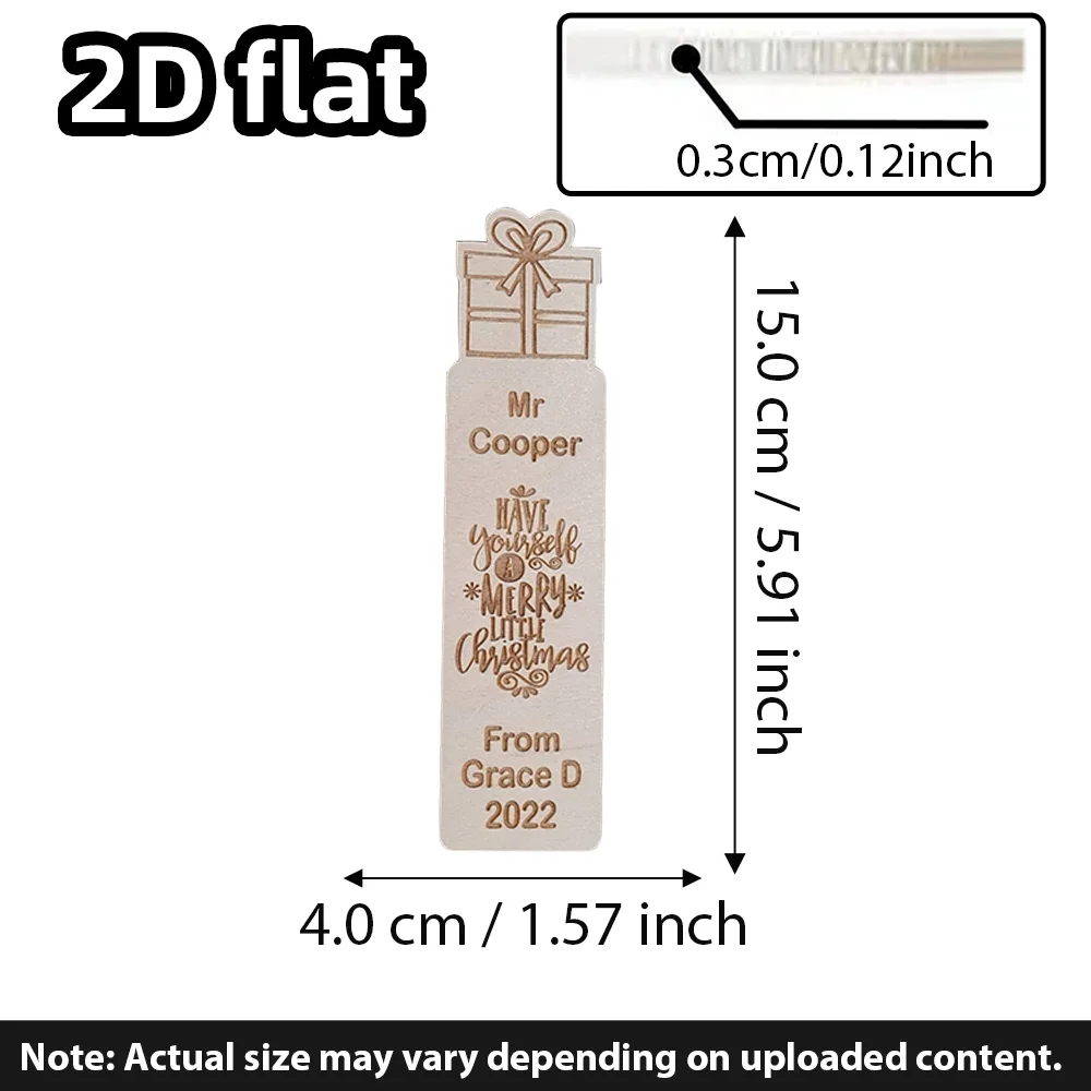 علامة مرجعية للمعلم الخشبي المخصص قطعة واحدة، هدية عيد الميلاد للمعلم، هدية قراءة لمحبي الكتب، نهاية المصطلح هدية شكرًا لك