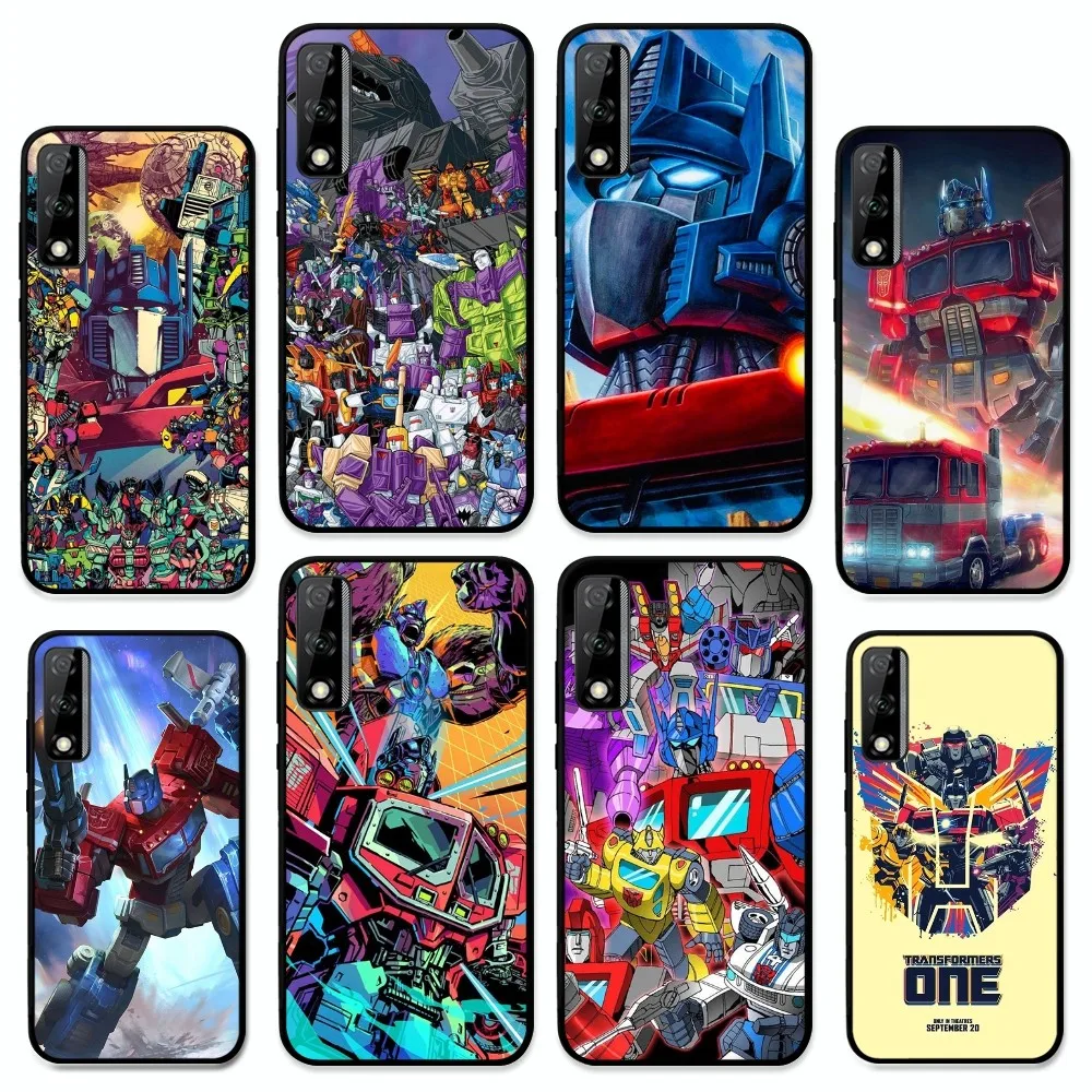 Cartoon T-Transformers Autobot Phone Case For Huawei Y9 6 7 5 Prime Enjoy 7s 7 8 Plus 7a 9e 9plus 8E Lite Psmart Shell