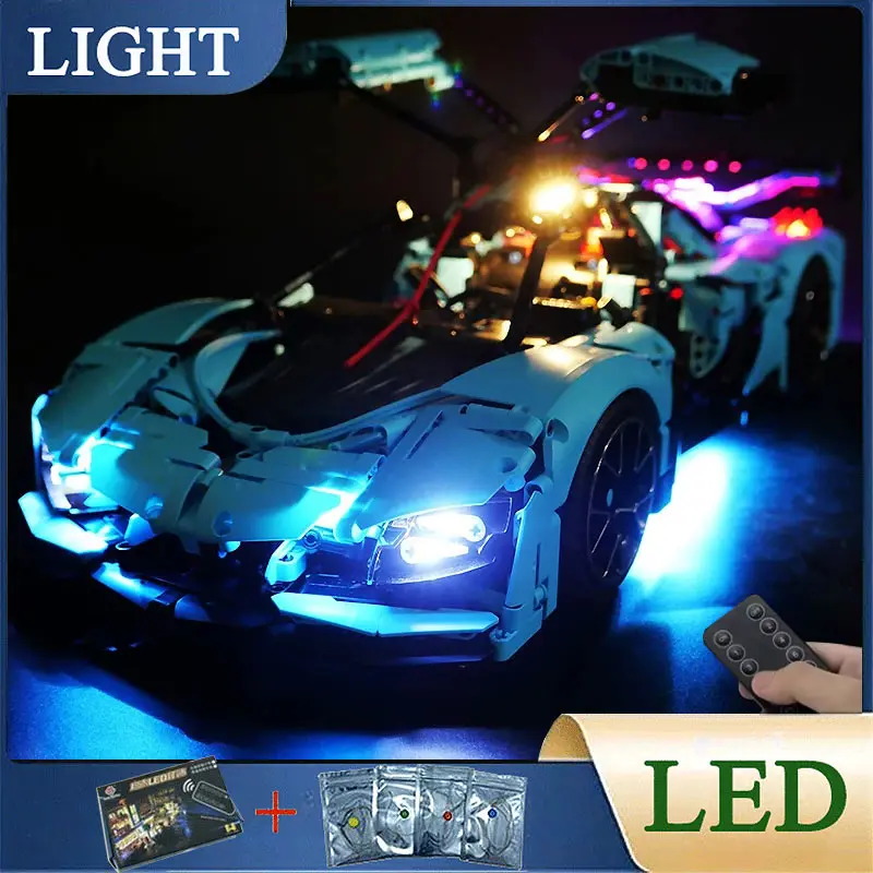 

RC DIY LED Light Kit For LEGO T5011 Technical Sports Car Hypercar Building Blocks Set ( Only LED Light,Without Blocks Model)