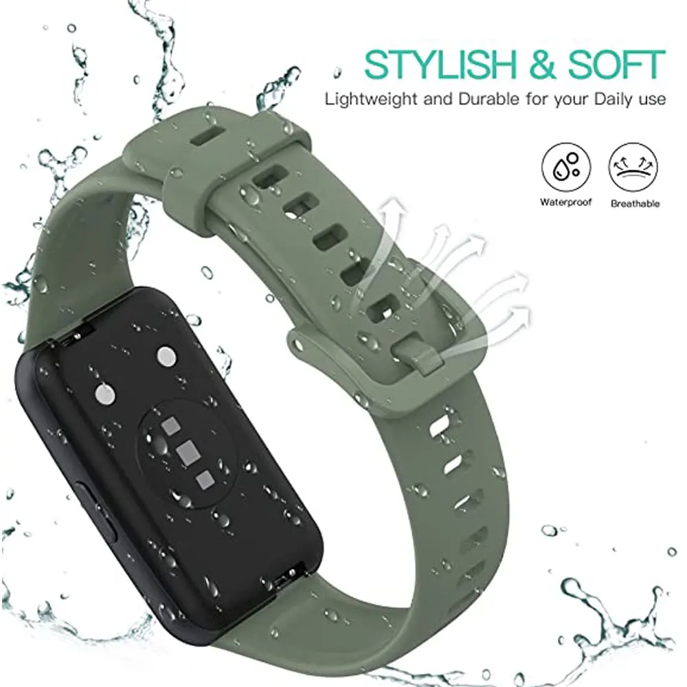 Silicone Sport  Band For Huawei Watch Band 7 Strap Accessories Wristbelt Bracelet For Huawei  Band 7 Watch Correa