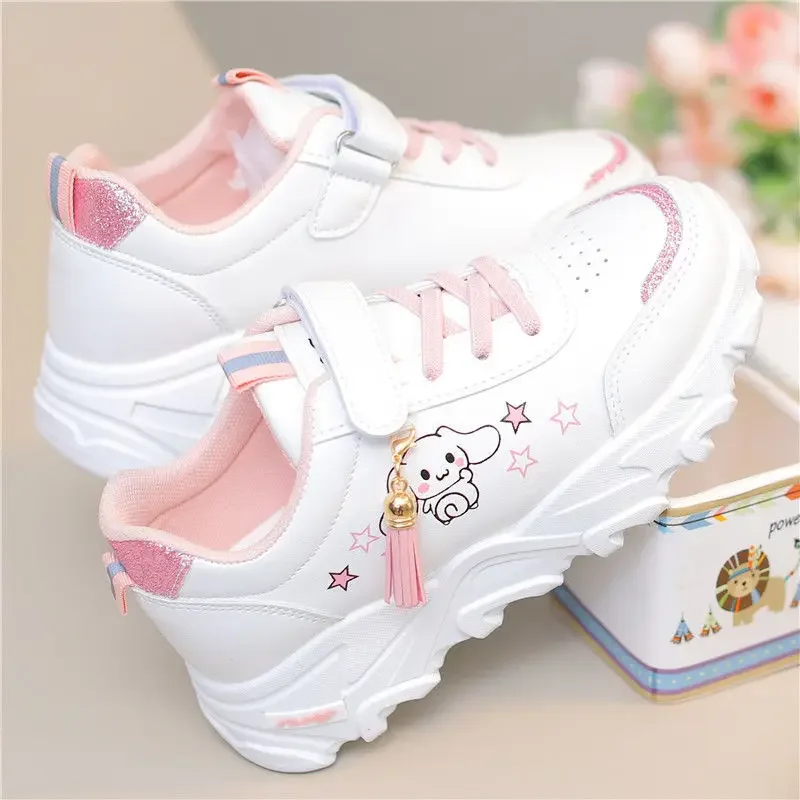 Nowe sneakersy Sanrio Kawaii Cinnamoroll Cartoon buty do biegania dzieci na co dzień buty dla dziewcząt prezenty