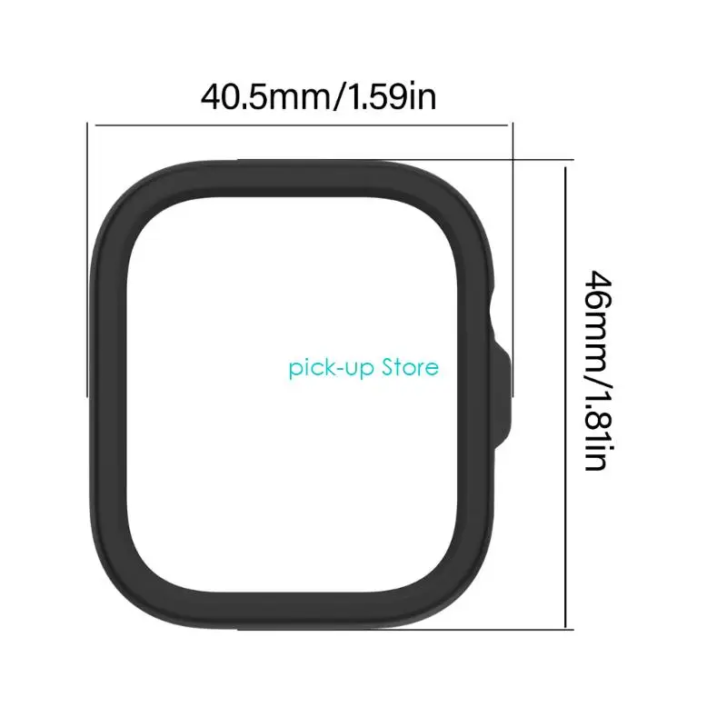 Case PC semi encerrada Q5WA para ajuste reloj 4 bordes protecciones cubren diseño liviano opción color múltiple