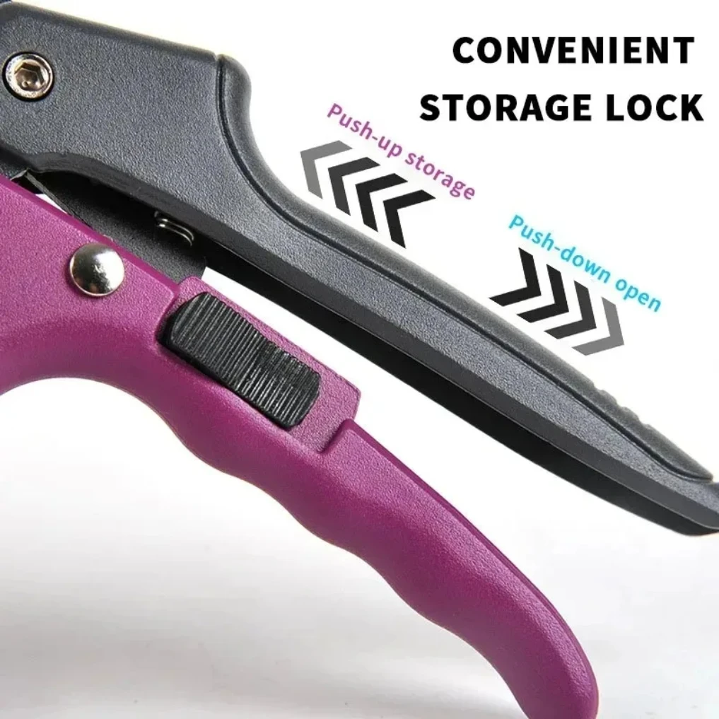 SK5 High Carbon Steel Gear Driven Scissors for Less Effort Garden Bypass Tree Rough Pruning Scissors