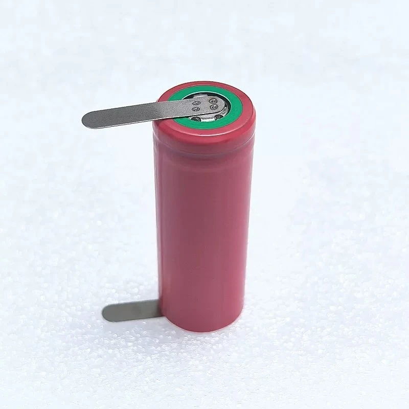 For Sanyo 18500 battery 3.7V 1700mAh, flat head rechargeable lithium battery, with solder