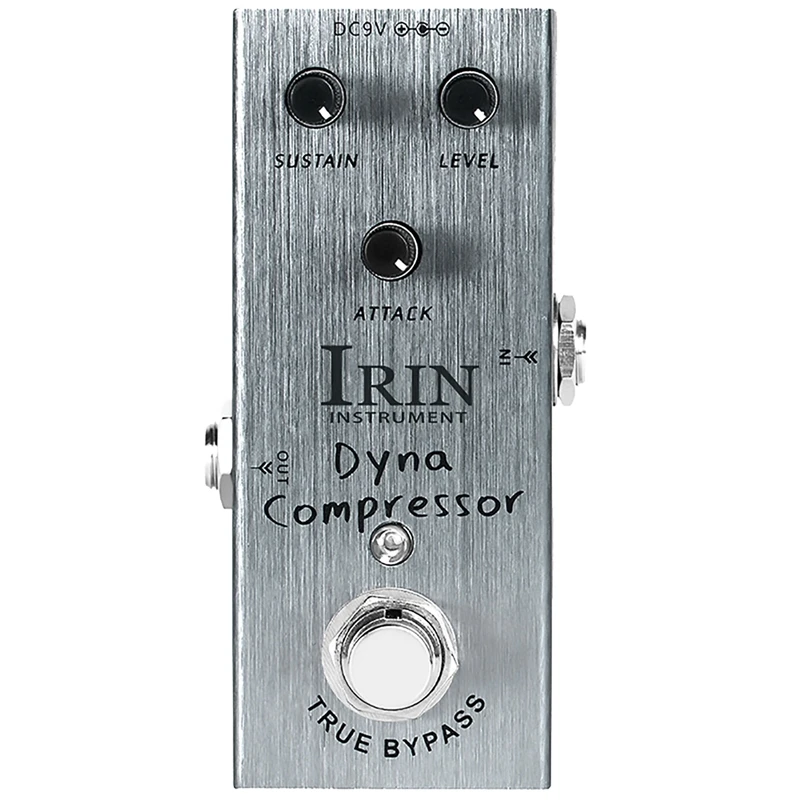 

IRIN Electric Guitar Blasting Compression Effector Chorus Professional Single Block Small Effector Brushed Gray
